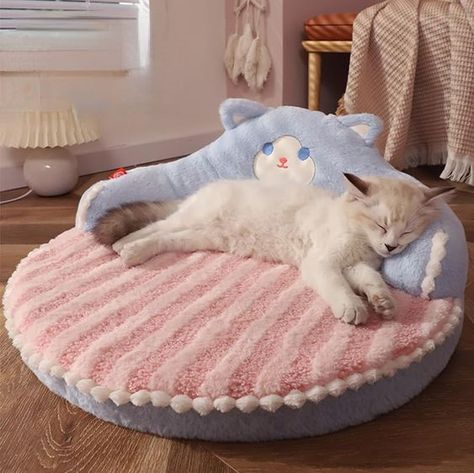 PRICES MAY VARY. Trade name: kitten and puppy den Size: 20*20*8.6'' Weight: 0.7kg Components: polyester+pp cotton+sponge Applicable to: pets within 7.5kg Packing list: 1 X Bed Cuddle Bed, Pet Beds Cat, Gatto Carino, Pet Cushions, Söt Katt, Dog Beds For Small Dogs, Cat Bed Furniture, Cat Sleeping, Sleeping Dogs