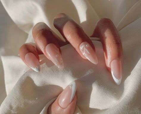 wedding nails, wedding, wedding nails natural, wedding nail ideas, wedding nail design Alternative Wedding Nails For Bride, Wedding Mail Art, Wedding Oval Nails For Bride, Black Bride Nails Wedding, Fiancee Nails, Wedding Nails Fall Brides, Dainty Wedding Nails, Classy Bride Nails, Unique Bride Nails