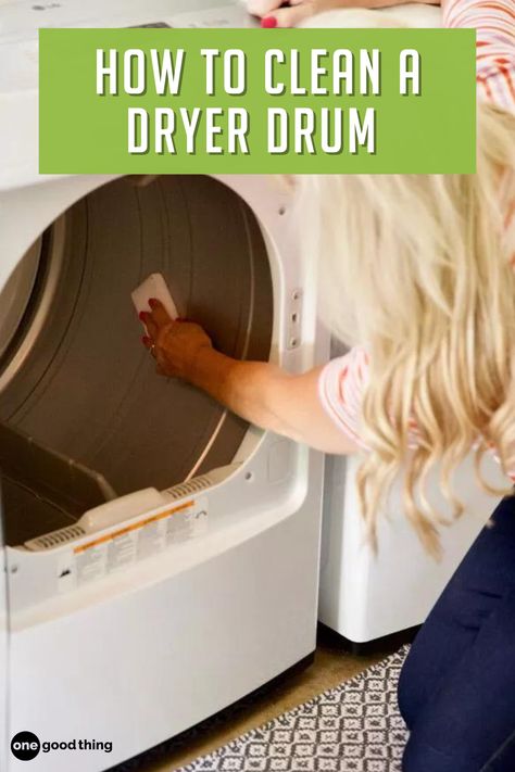 woman cleaning out dryer machine with white cloth How To Deep Clean Dryer, Clean Dryer Machine, How To Clean Your Dryer, How To Clean Dryer Machine, How To Clean A Dryer, How To Clean Dryer, Deep Clean Dryer, Cleaning A Dryer, Front Load Washer Cleaning