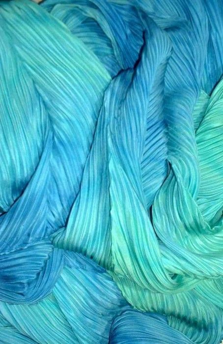 Waves of #blue fabric. So beautiful! -- #bluerose http://www.bluerosepress.com/ Doodle Inspiration, Shades Of Turquoise, Aqua Turquoise, Bleu Turquoise, Feeling Blue, Aqua Color, Love Blue, Tiffany Blue, Color Textures