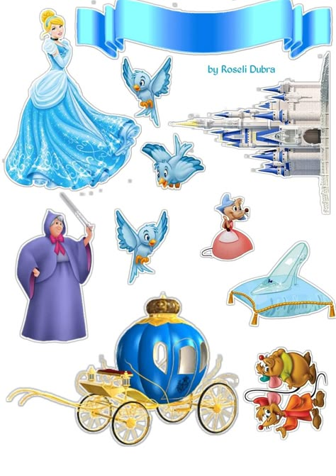 Cinderella Toppers Printable, Cinderella Cake Topper Printable, Cinderella Birthday Cake Topper, Cinderella Topper, Cinderella Printables, Cinderella Cupcake Toppers, Cinderella Drawing, Cinderella Birthday Cake, Cinderella Cake Topper