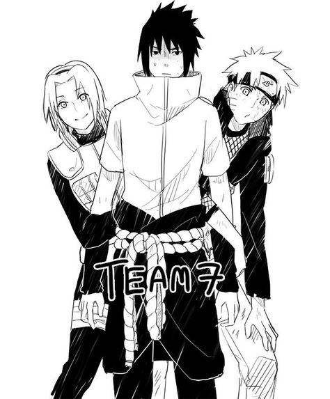 Team 7 #anime #manga Team 7 Manga, Team 7 Naruto, Team Seven, Team Kakashi, Naruto Gaiden, Naruto Team 7, Naruto Uchiha, Naruto Teams, Kushina Uzumaki