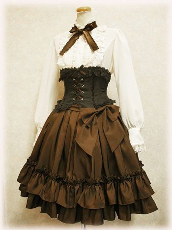 Moda Steampunk, Era Victoria, Mode Steampunk, Steampunk Dress, Lolita Outfits, Old Fashion Dresses, Steampunk Clothing, Steampunk Fashion, Fantasy Fashion