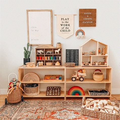 Toddler Playroom Ideas You Won't Want to Miss - Tales of a Messy Mom Toddler Playroom Ideas, Baby Playroom, Montessori Playroom, Montessori Room, Kids Playroom Decor, Toddler Playroom, Playroom Design, Kids Room Inspiration, Toddler Rooms