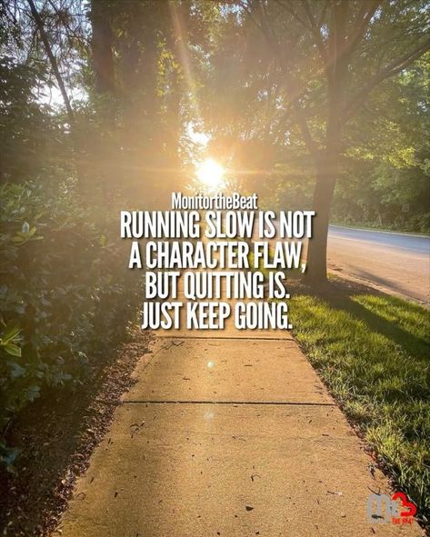 Monitor the Beat on Instagram: “Run your own race and keep your own pace. Just as long as you are avoiding injury, then just keep going. You got this 👊 — Follow…” Workout Sayings, Run Your Own Race, Running Girl, Running Trails, Believe In Me, Character Flaws, Workout Quotes, Running Inspiration, Just Keep Going