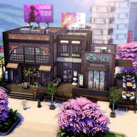 plumarisims ☁️✨🪴 on X: "thrift store and boba shop in san myshuno 🛍️🧋 complete with a stage for live performers, fitting rooms, a prep kitchen, and an employee break room/office 🌆 speed build: https://t.co/oydbSuizDY ea id: no cc & playtested @TheSims #ShowUsYourBuilds #Sims4 https://t.co/j6J96pUswe" / Twitter Sims Shop Ideas, Sims 4 Shops Ideas, Sims 4 Store Ideas, Sims 4 Retail Store No Cc, Sims 4 Clothing Store Build, Sims 4 Shop Build, Sims 4 Retail, Sims 4 Thrift Store, Sims 4 Clothing Store