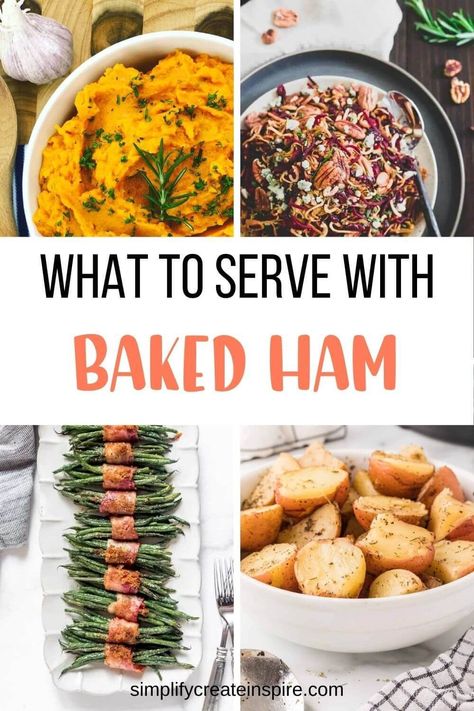 Gammon Side Dishes, What To Serve With Ham, Ham Side Dishes, Ham Dinner Side Dishes, Ham Sides, Ham Dinner Sides, Christmas Ham Dinner, Christmas Dinner Side Dishes, Christmas Dinner Sides