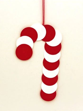 Candy Cane Crafts, Christmas Crafts For Kids To Make, Candy Cane Ornament, Felt Christmas Decorations, Candy Cane Christmas, Christmas Paper Crafts, Preschool Christmas, Easy Christmas Crafts, Crafts For Kids To Make