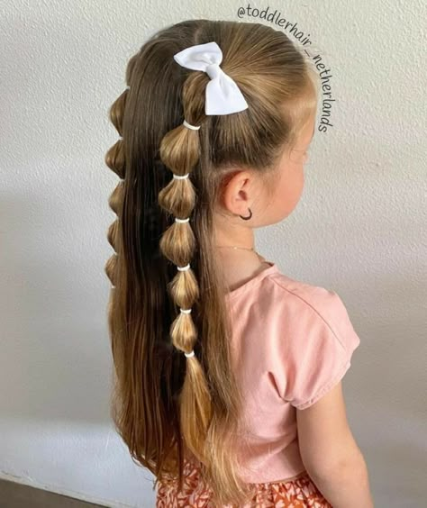 Cute And Easy Hairstyles For School Kids, Kids Hair For Picture Day, Easy Hairstyles For Medium Hair Kids, Hair Styles For 4 Year Girl, Hair Styles For Kindergarteners, Hair Styles For Birthday Girl, Girl Easy Hairstyles Kids, Hair Styles For Short Hair For Kids, Girls Party Hairstyles Kids