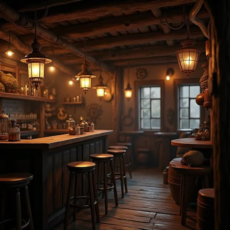 Step into the golden glow of nostalgia—where vintage charm meets pirate vibes. 🏴‍☠️✨ #sipthestyle #hiddentreasures #vintagebarvibes #bartheme Tavern Bar Design, Old Pub Aesthetic, Old Western Bar, Tavern Party, Tavern Interior, Pub Aesthetic, Dnd Tavern, Industrial Pub, Cosy Pub