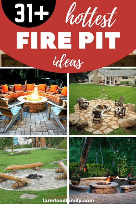 Check out these 31+ Simple & Easy DIY Firepit Area Ideas For Outdoor Activities #backyard #firepit #farmfoodfamily Diy Outdoor Activities, Firepit Area Ideas, Diy Fire Pit Cheap, Paver Fire Pit, Fire Pit Plans, Brick Fire Pit, Fire Pit Ideas, Custom Fire Pit, Fire Pit Seating