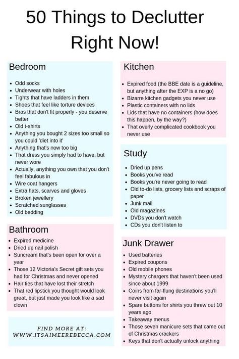 Things To Declutter, How To Be More Organized, Declutter Checklist, Cleaning Essentials, Declutter Challenge, Declutter Home, Living Simple, Decluttering Ideas, House Cleaning Checklist