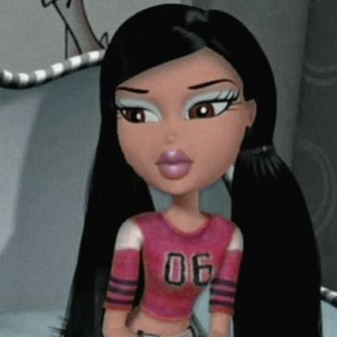 Bratz Icon, Bratz Pfp, Jade Bratz, Bratz Jade, Animation Aesthetic, Las Bratz, Black Bratz Doll, Bratz Aesthetic, Brat Doll