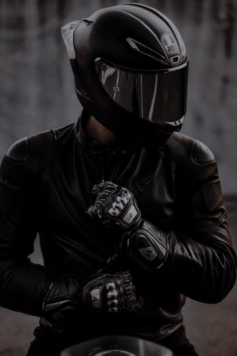 Biker Aesthetic, A Man, Black Leather, Leather Jacket, Leather, Black