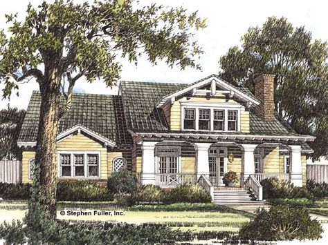 Craftsman House Plan with 3021 Square Feet and 3 Bedrooms from Dream Home Source | House Plan Code DHSW42587 American Craftsman Style, Craftsman Houses, Bathroom Upstairs, Nice Houses, Craftsman Homes, Craftsman Design, Country Style House, American Craftsman, Modern Craftsman