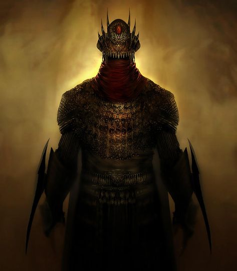 haradrim king by Geistig on DeviantArt Faceless Assassin, Arch Demon, King Concept Art, Ring Wraiths, Dragon Age Rpg, Red City, Science Fiction Artwork, The One Ring, The Faceless