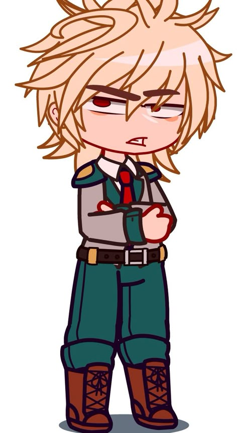 I don't like how he turned out maybe it's the hair or the face 🤔 Bakugou Gacha Club Outfit, Gacha Club Mha Oc, Katsuki Bakugou Gacha Club, Mha Uniform Gacha Club, My Hero Academia Gacha Life, Gacha Club Bakugou, Shigaraki Gacha Club, Gacha Bakugou, Mha Gacha Club