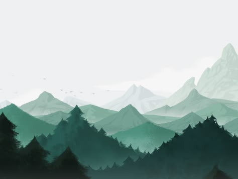 A State Of Trance, Mountain Drawing, Mountain Illustration, Mountain Wallpaper, Laptop Wallpapers, Watercolor Mountains, Aesthetic Desktop Wallpaper, Baymax, Mountain Paintings