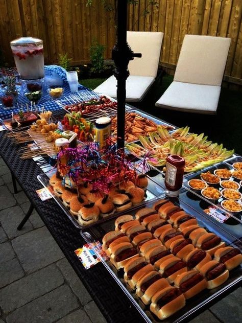 Happy 28th Birthday, Food Stations, Barbecue Party, Birthday Party Food, Snacks Für Party, Bbq Party, Summer Bbq, Backyard Bbq, Backyard Party