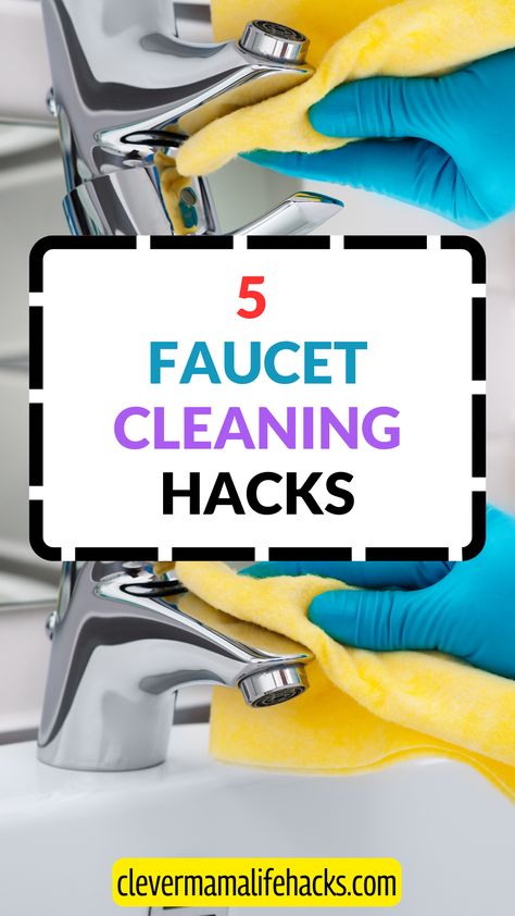 Find the 5 easy faucet cleaning hacks tips and tricks that keep it as good as new. You can deep clean your faucet with soap steam vinegar lemon hydrogen peroxide and baking soda. Cleaning the kitchen or every type of faucet at least once every two weeks is recommended since they serve as a breeding ground for mold, mildew, and lime buildup. Easy Kitchen Cleaning Hacks, Cleaning The Kitchen, Clean Faucet Head, Cleaning Hacks Vinegar, How To Clean Hard Water Stains Faucets, Clean Lime Build Up Faucets, Calcium Build Up Remover Faucets, How To Remove Lime Build Up Faucets, House Cleaning Checklist Printable