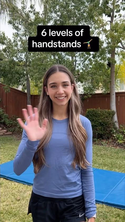 Rylie Shaw | which level are you?? (also lmk if I missed any skills!) #handstand #handstands #handstandchallenge #gymnastics #dance #cheer #tumbling | Instagram Gymnastics Skills For Beginners, Cool Gymnastics Moves, Handstand Poses, Tumbling Tips, Gymnastics Stunts, Handstand Challenge, Gymnastics Moves, Gymnastics Events, Cheer Tumbling