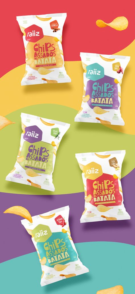 Raiiz // Sweet potato chips on Behance Chips Branding Design, Potato Packaging Design, Potato Chip Packaging, Chip Packaging Design, Chips Packaging Design Creative, Potato Chips Packaging Design, Chips Branding, Potato Packaging, Potato Chips Packaging