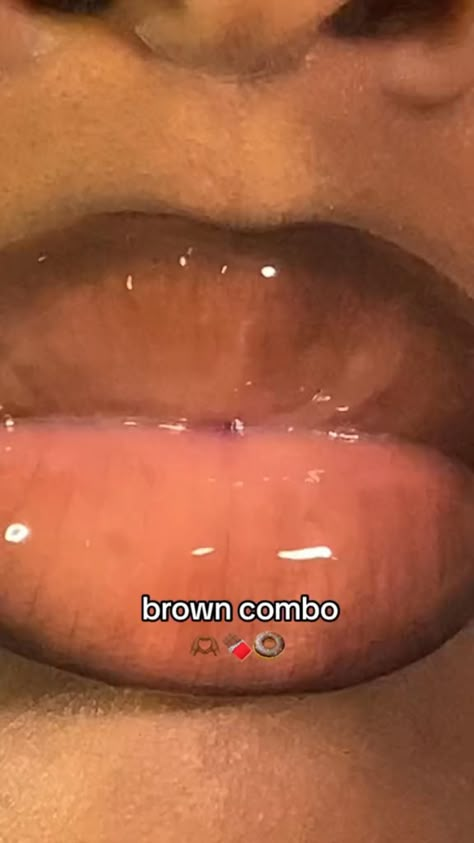 Lip Combo Tutorial, Brown Lip Combo, Lips Combo, Glossy Lips Makeup, Lip Combos, Lip Tutorial, Soft Makeup Looks, Makeup For Black Skin, Lip Makeup Tutorial