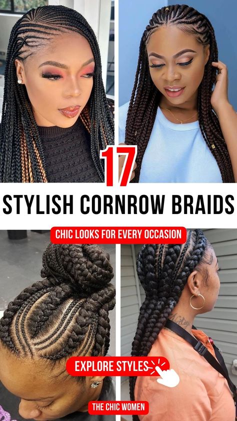 17 Chic Cornrow Braided Hairstyles You Need to Try