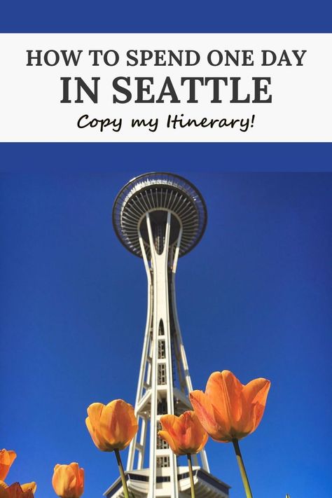 Planninig to spend one day in Seattle? Copy my itinerary to make the most of your time. Seattle One Day Itinerary, One Day In Seattle, What To Do In Seattle Washington, Seattle In A Day, Seattle Attractions, Seattle Day Trips, Seattle Itinerary, Seattle Weekend, Pacific Northwest Road Trip