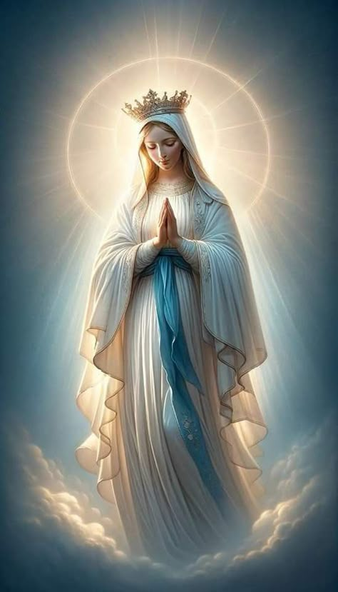 Mother Mary Wallpaper, Immaculate Mary, Mary Jesus Mother, Mother Mary Pictures, Mary Images, Virgin Mary Art, Jesus Mother, Mother Mary Images, Catholic Pictures