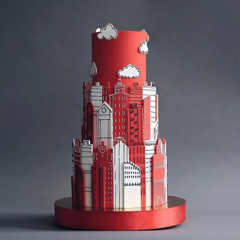 Architecture Cake, Building Cake, Doodle Cake, Bolo Sonic, Fondant Art, Travel Cake, Specialty Cake, Cartoon Cake, Carmen Sandiego