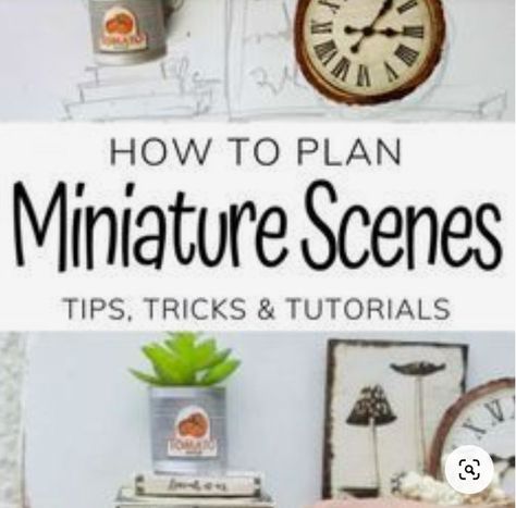 Dollhouse Diy Ideas How To Make, Diy Miniature Room, Diy Miniatures Tutorials How To Make, How To Make Miniature Things Diy, Miniatures Diy Tutorials, Miniature Rooms Diy, Mini Things Diy How To Make, How To Make Miniature Things, 1 12 Scale Miniatures Diy