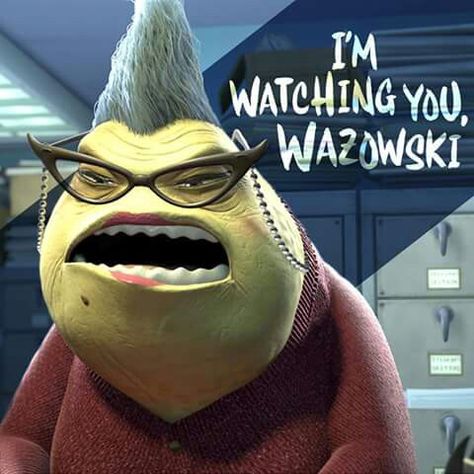 Roz from M.I. Lizard From Monsters Inc, Monsters Inc Roz, Monsters Inc University, Disney Races, Billy Crystal, Disney Monsters, Mike Wazowski, Monster University, Disney Favorites