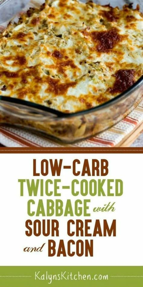 Keto Cabbage Recipe, Keto Casseroles, Keto Sides, Cabbage And Bacon, Keto Side, Cooked Cabbage, South Beach Diet, Low Carb Side Dishes, Low Carb Sides