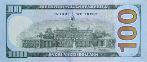 Money Stickers, Money Template, Dollar Note, Dollar Banknote, 100 Dollar Bill, Federal Reserve Note, Money Bill, Independence Hall, King Of Prussia