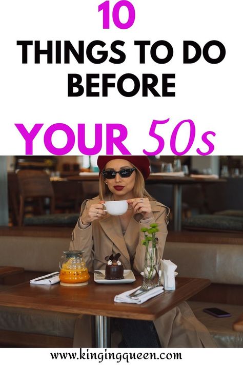 things to do before 50, things to do before 50 years Things To Do Before 50, Turning 40 Bucket List, Birthday Bucket List, Organization Life, Turning 50, Personal Growth Quotes, Personal Growth Plan, Fulfilled Life, Age 50