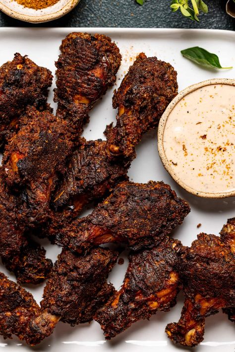 Bbq Dry Rub Chicken Wings, Spicy Dry Rub Chicken Wings, Cajun Dry Rub Wings, Dry Rub Chicken Wings In Oven, Chicken Wing Dry Rub Recipes, Smoker Chicken Wings, Cajun Dry Rub, Crispy Cajun Chicken, Wings And Rice