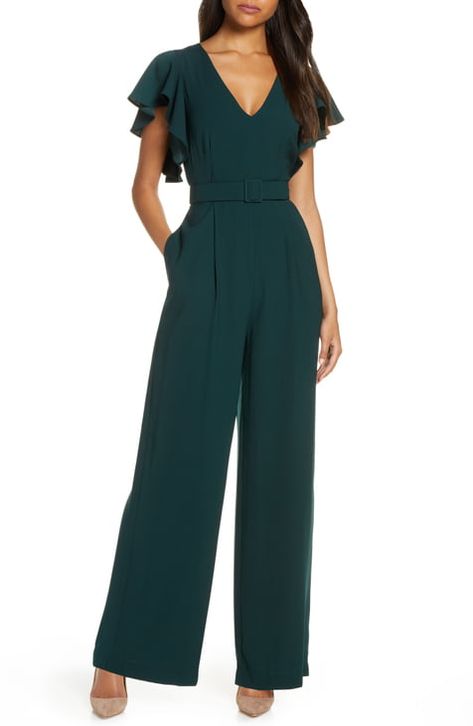 Asos Jumpsuit, Wedding Guest Outfit Fall, Classy Jumpsuit, Satin Romper, Satin Jumpsuit, Fall Wedding Guest Dress, Dress Guide, Jumpsuit Elegant, Eliza J