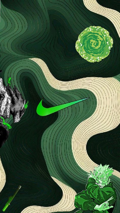 deku Gojo Rick e zoro Green Nike Aesthetic, Nike Portal, Aesthetic Boy Wallpaper, Nike Anime, Nike Aesthetic, Hero Deku, Boy Wallpaper, Nike Wallpaper, Boys Wallpaper