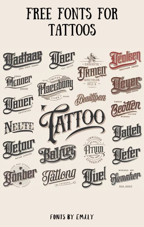 Fonts for tattoos Masculine Tattoo Fonts, Different Fonts For Tattoos, Victorian Style Tattoos, Expressive Writing, Calligraphy Cursive, Fonts For Tattoos, Fonts For Commercial Use, Free Calligraphy, Top Fonts