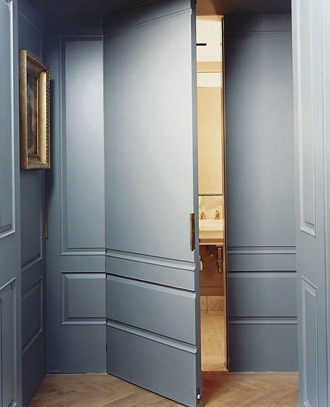 Dream: Hidden Doors Cool Secret Rooms, Dold Dörr, Hidden Doors In Walls, Secret Walls, Hidden Closet, Door Aesthetic, Home Engineering, Hidden Doors, Invisible Doors