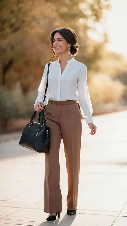 Stylish and Classy: 15 Outfits for the Modern Business Woman** ** - TecArticles Boss Outfit Woman Classy, Trendy Business Attire, Job Outfits, Korean Aesthetics, Chic Office Wear, Classy Business Outfits, Government Job, Curated Outfit, Business Outfits Women