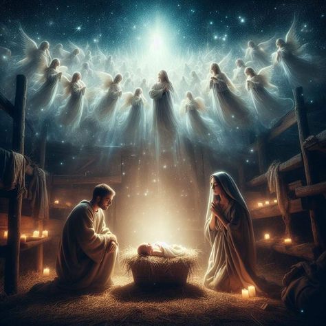 Birth Of Christ Art, Jesus Born Images, Jesus Birth Images, Jesus Born Christmas Bethlehem, Jesus Born Christmas Wallpaper, Christmas Jesus Pictures, Jesus Christmas Wallpaper, Jesus Christ Born, Jesus Born Christmas