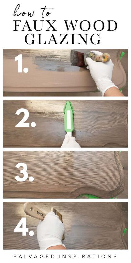 How to Paint Faux Wood Finish | Table Update | Hometalk Paint Plastic To Look Like Wood, How To Make Particle Board Look Like Wood, Diy Weathered Wood Look With Paint, How To Make Paint Look Like Wood Grain, Make Mdf Look Like Wood, How To Paint Fake Wood, Faux Walnut Finish Diy, Diy Wood Look Paint, Painting Faux Wood Furniture