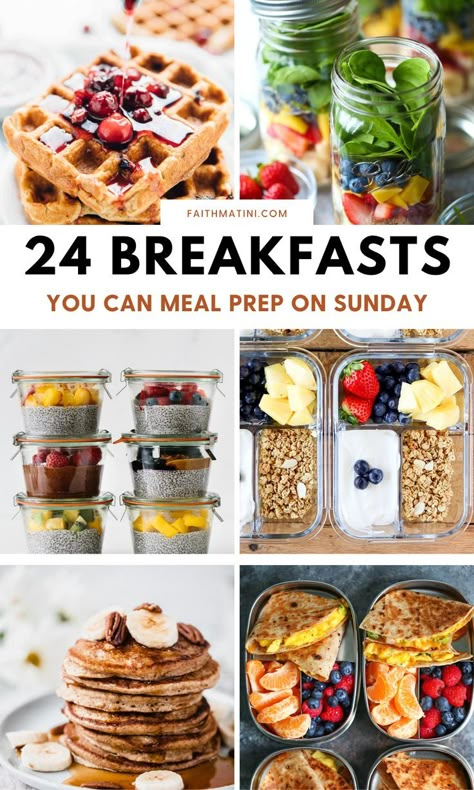 Healthy Breakfast Meal Prep, Breakfast Prep, Easy Healthy Meal Prep, Breakfast Meal, Egg Muffins, Healthy Breakfasts, Breakfast Meal Prep, Lunch Meal Prep, Meal Prep Recipes