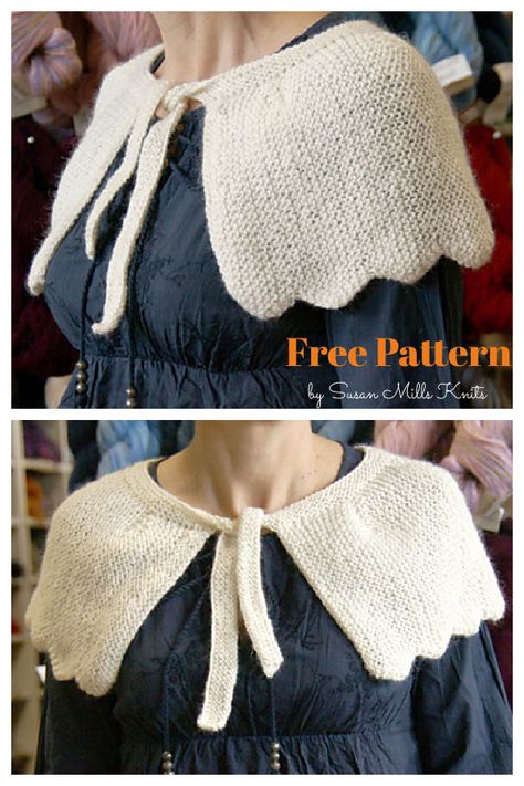 Capelet Pattern Sewing, Cape Pattern Free, Caplet Pattern, Cap Design Ideas, Capelet Knitting Pattern, Crochet Capelet Pattern, Knitted Cape Pattern, Crochet Caplet, Capelet Pattern