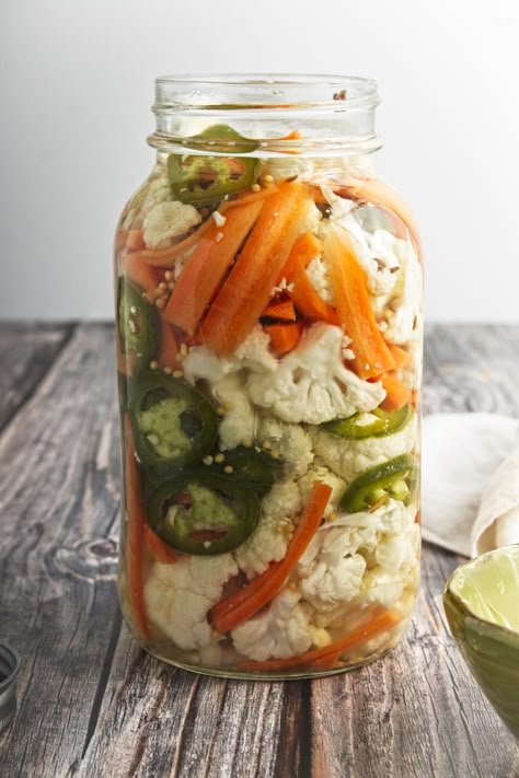 How To Make Pickled Cauliflower, Spicy Pickled Cauliflower And Carrots, Jalapeno Carrots Pickled, Pickling Cauliflower And Carrots, Hot Pickled Cauliflower, Canned Pickled Cauliflower, Pickled Shredded Carrots, Asian Pickled Carrots, Korean Pickled Carrots