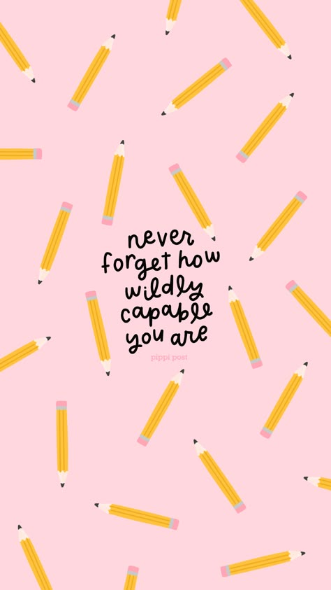 Back To School Wallpaper, Teacher Wallpaper, Back To School Quotes, Teacher Motivation, Empowering Affirmations, Classroom Quotes, Teaching Quotes, Affirmations For Kids, Positive Phrases