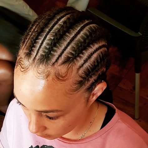 Cornrows Braids For Black Women Natural Short Hair, Cornrow Hairstyles Short Hair, Twa Cornrows Short Hair, Stitch Braids On Short Hair, Cornrows Short Natural Hair, Short Natural Cornrow Hairstyles, Rice And Beans Hairstyle, Short Stitch Braids, Female Cornrow Styles