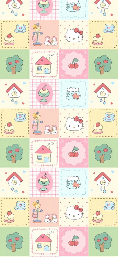 #Homescreen #Lockscreen #Hellokitty Pastel Wallpaper Homescreen, Pastel Hello Kitty Wallpaper, Hello Kitty Wallpaper Widget, Animal Crossing Lockscreen, Colorful Lockscreen, Sanrio Lockscreen, Sanrio Homescreen, Kawaii Lockscreen, Sanrio Background